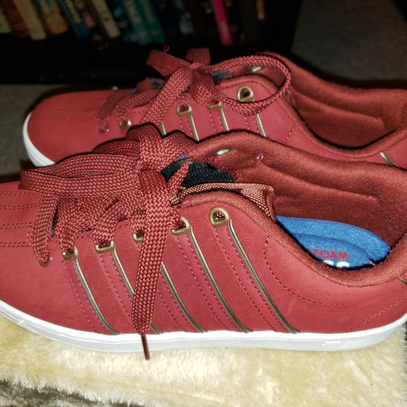 K-Swiss Mens Court Pro II Firebrick/White Fashion - Picture 2 of 7